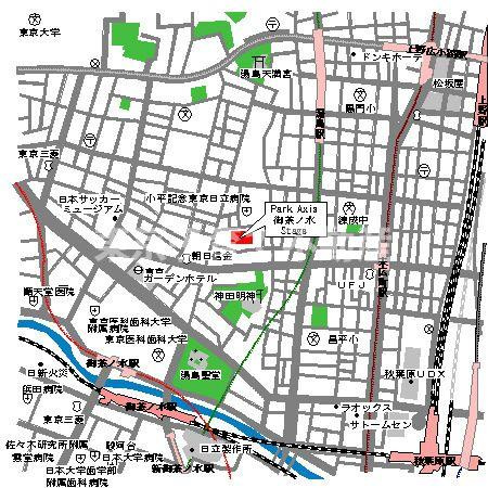 パークアクシス御茶ノ水ステージの地図