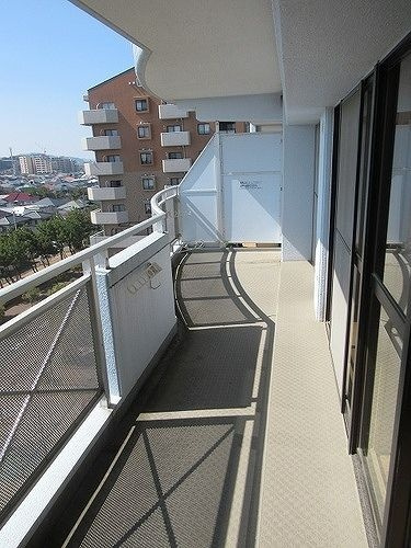 西福岡マリナタウンイーストコートのバルコニー