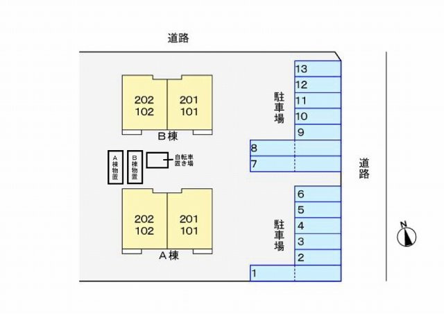 シャインヒルズ　Ａの区画図