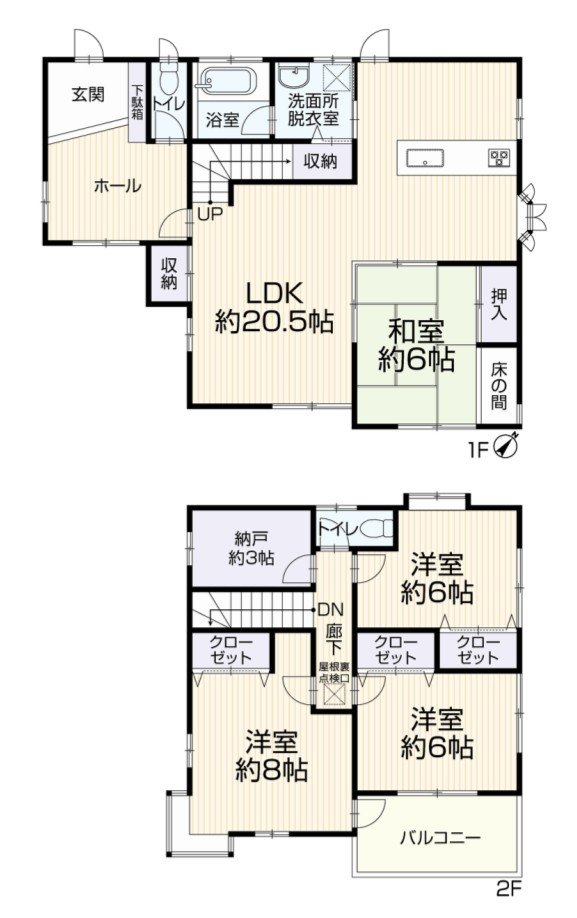 【中古戸建】高崎市新町の間取り|■間取り図｜敷地面積：235.08（約71.11坪）　建物面積：124.02（約37.51坪）