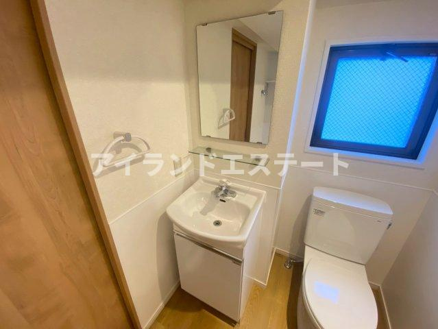 ミキハウス　オートロック　バストイレ別　バイク相談可の洗面所|※別号室参考写真