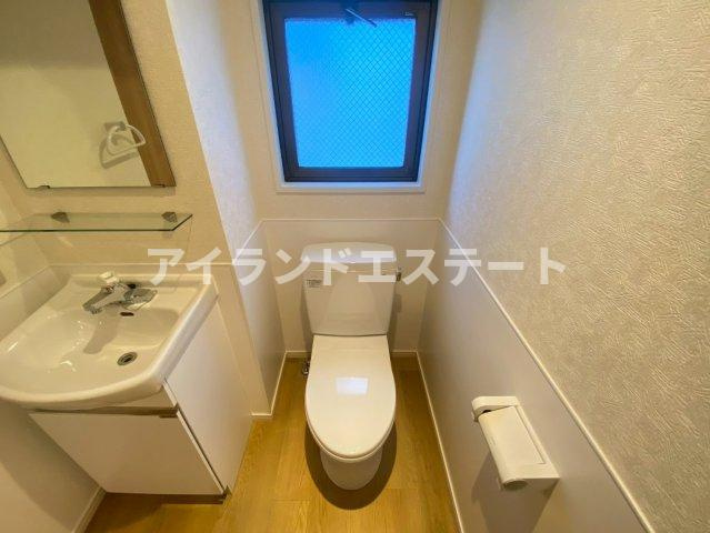 ミキハウス　オートロック　バストイレ別　バイク相談可のトイレ|※別号室参考写真