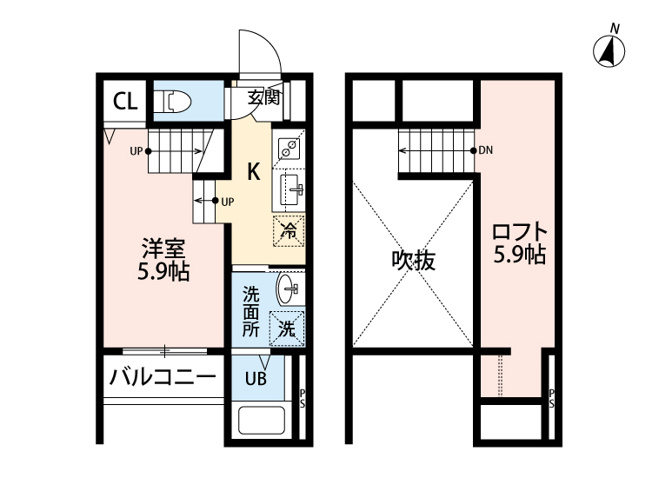 【間取り】 | 仲介手数料0円！初期費用は最安！Libre八王寺 B棟