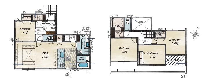宝塚市光ガ丘　第3期　新築一戸建ての間取り|1号地