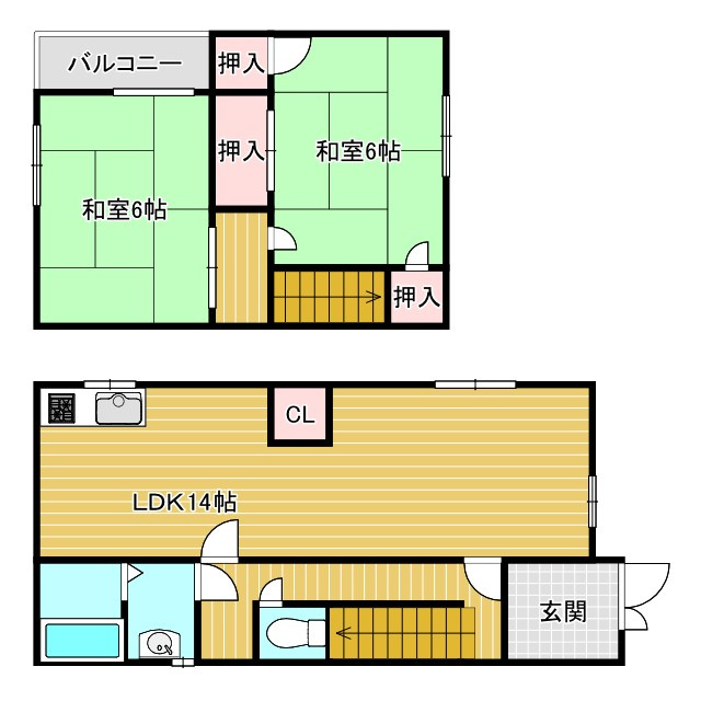 俵口町戸建ての間取り