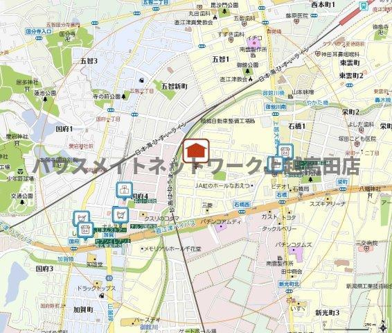 シャーメゾン石橋の地図|位置図
