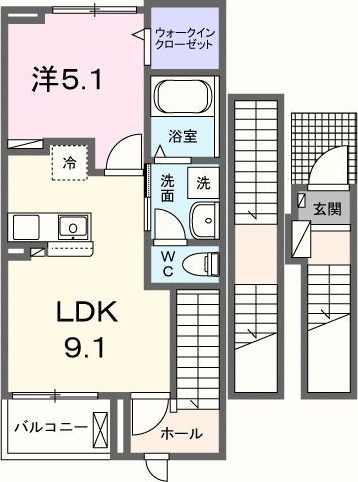 カーサ　ミナトの間取り