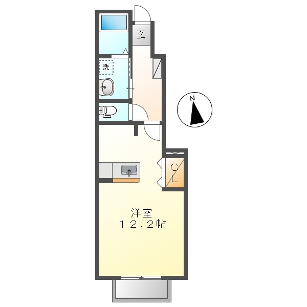 ソレイユKの間取り