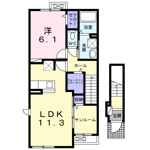 【間取り】 | ブリック　フェアリーⅢ