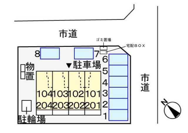 カリ－ノ　カ－サの区画図
