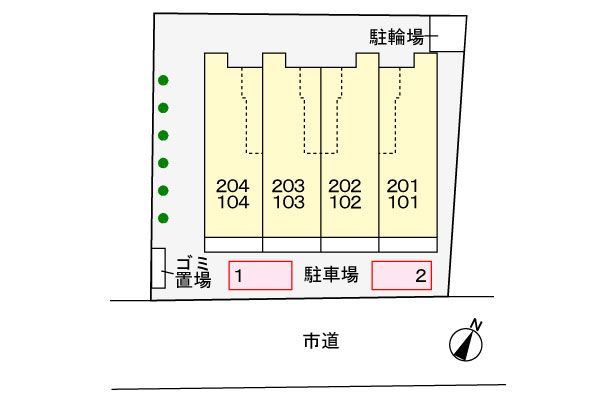 ソリヤ　エスティの区画図