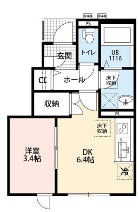 アムール Clefの間取り