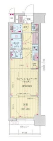 【間取り】 | プレサンス堺筋本町エグゼブラン