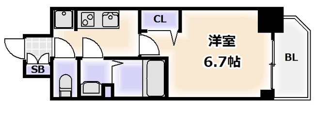 【間取り】 | スプランディッド難波元町DUE