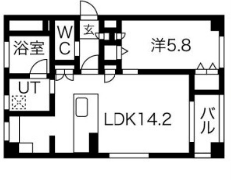 【間取り】 | フローラ梅田東