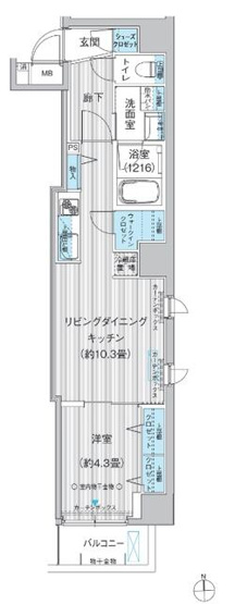 【間取り】 | クリスタルパレス蒲西