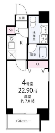 エレンシアKの間取り
