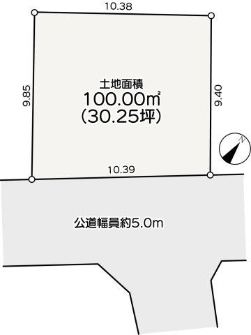 新座市栄　土地の土地図