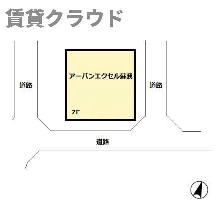 アーバンエクセル蘇我の区画図|不動産屋のイメージを変えたい！『賃貸クラウド千葉蘇我店』へ♪