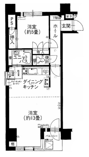 ロジェ中島公園の間取り