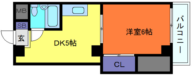 シンエーハイツ六甲道の間取り
