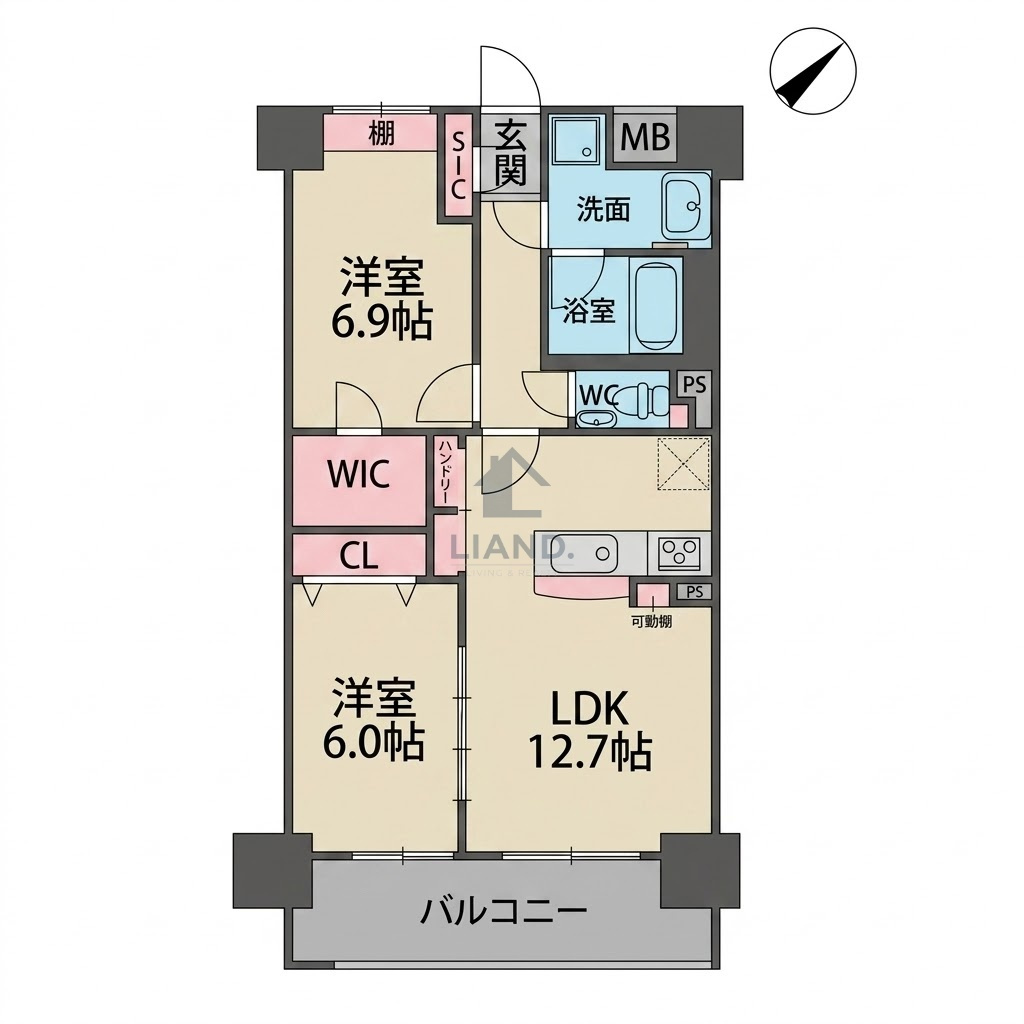 アンドルーツ駅東　堅粕小学校区の間取り|アンドルーツ駅東