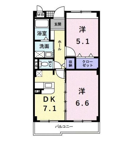 【間取り】 | クリスタルウイング輝