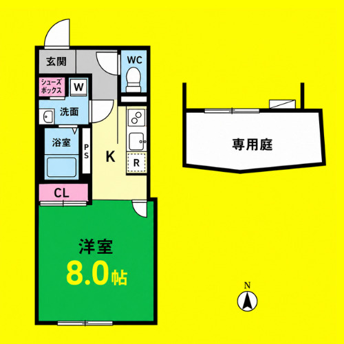 LUORE大曽根　名古屋市賃貸　仲介手数料無料の間取り