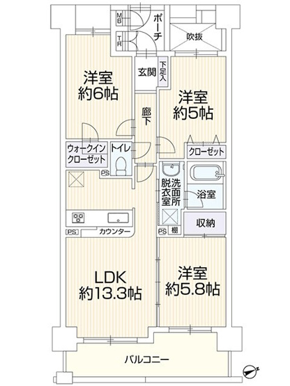 【間取り】 | フェイム上星川ヒルサイドテラス