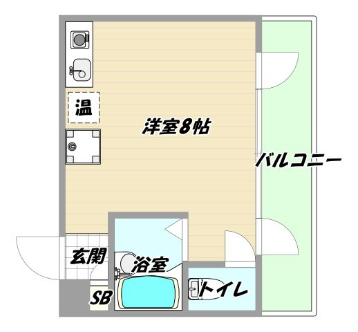 大阪市淀川区宮原１丁目の賃貸マンションの間取り