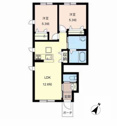 【間取り】 | 1階角部屋の2LDKです