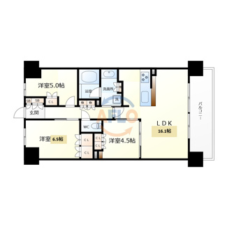 【間取り】 | ヴェリテ大阪福島　海老江東小学校区 | ヴェリテ大阪福島　間取り