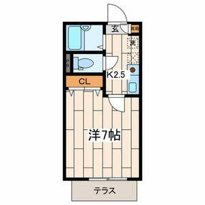 横浜市南区白妙町１丁目のアパートの間取り