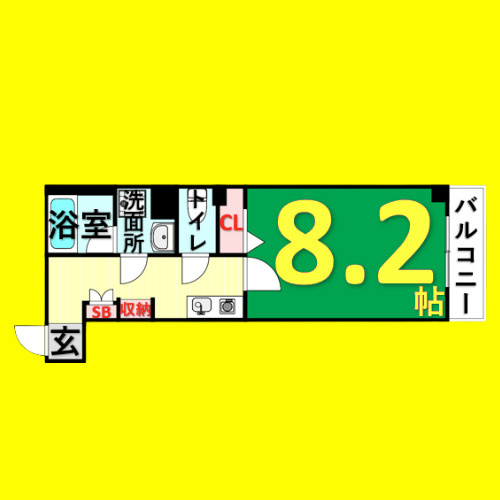 ヴィラ　マルグリット　名古屋市賃貸　仲介手数料無料の間取り
