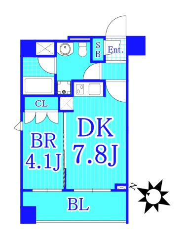 ポルトパルティーレ横浜の間取り