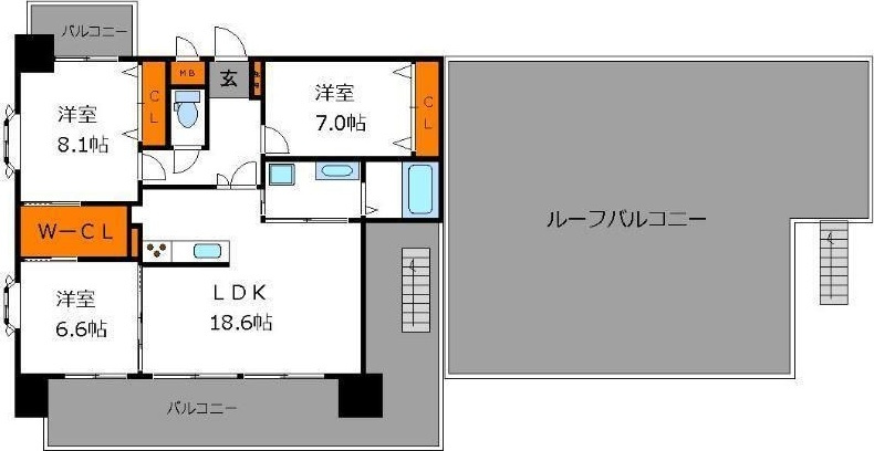 コンプレートSEKIJOUの間取り