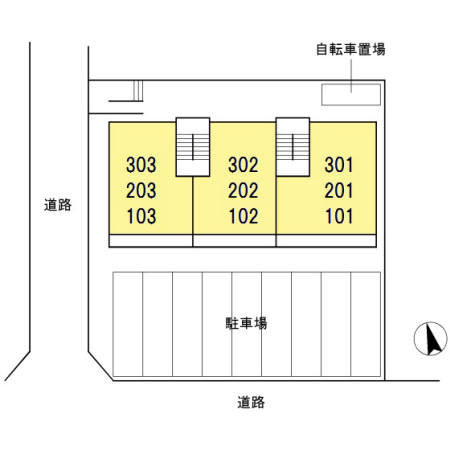 サクセスⅤ　　刈谷市近郊の賃貸ならクラスホーム刈谷の区画図