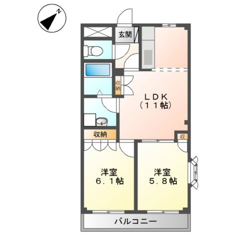 ソレイユの間取り