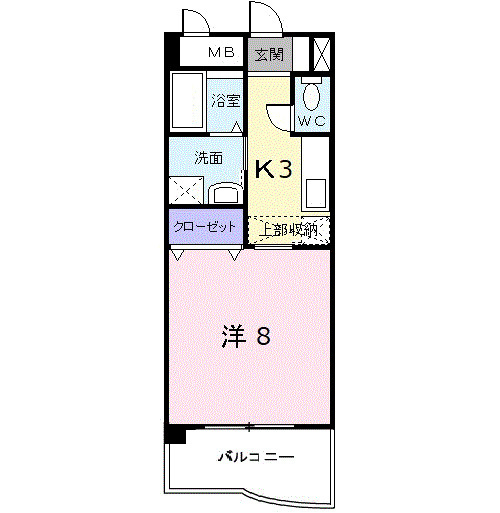 サニーヒルズＫの間取り