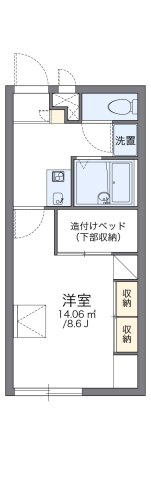 レオパレスＣｏｍｏｄｏⅡの間取り|代表的な間取のため実際の間取とは異なる場合があります