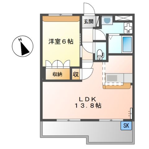 エスポア２１の間取り