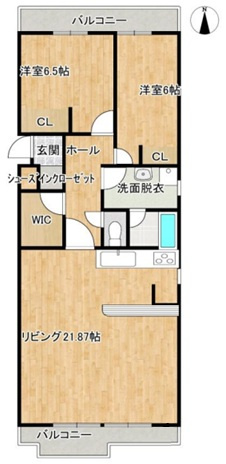 藤和明石公園ハイタウンPARTⅡの間取り
