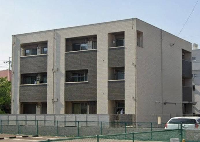 名古屋市北区瑠璃光町　一棟アパートの外観パース