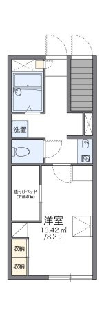 レオパレスドミール細江Ｎ壱番館の間取り