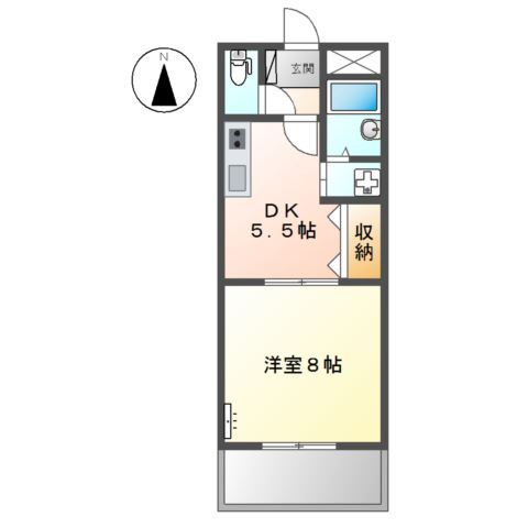 ラフィーヌ上野田の間取り
