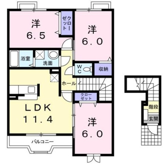 【間取り】 | サニーヒル今津Ⅱ