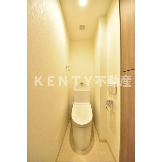 【トイレ】 | コンポジット戸越公園 | 落ち着いた色調のトイレです
