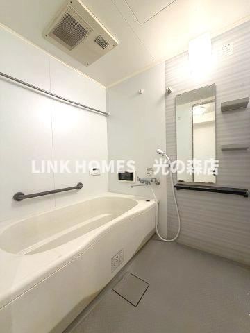 菊池郡菊陽町光の森６丁目の賃貸マンションの浴室|日々の疲れを癒すお風呂付です
