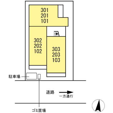 セレスティア高畑の区画図