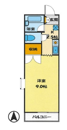 かすみコーポ内田の間取り